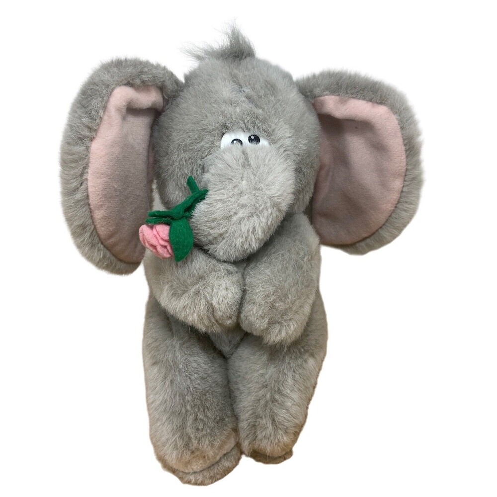 Russ Pets Gray  Elephant Never Forget 9 in VTG